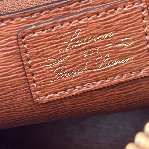 Lauren Ralph Lauren Large zipper Tote, caramel brown - Picture 7 of 16